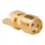 RF Connector SMA PCB End Launch Str Jk 50 Ohm Rnd Flange with Flats (Jack, Female) 